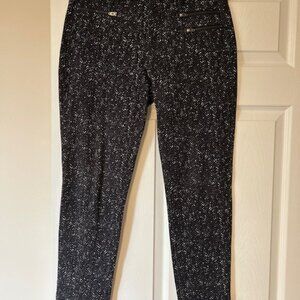 Banana Republic Sloane pants in black and white
